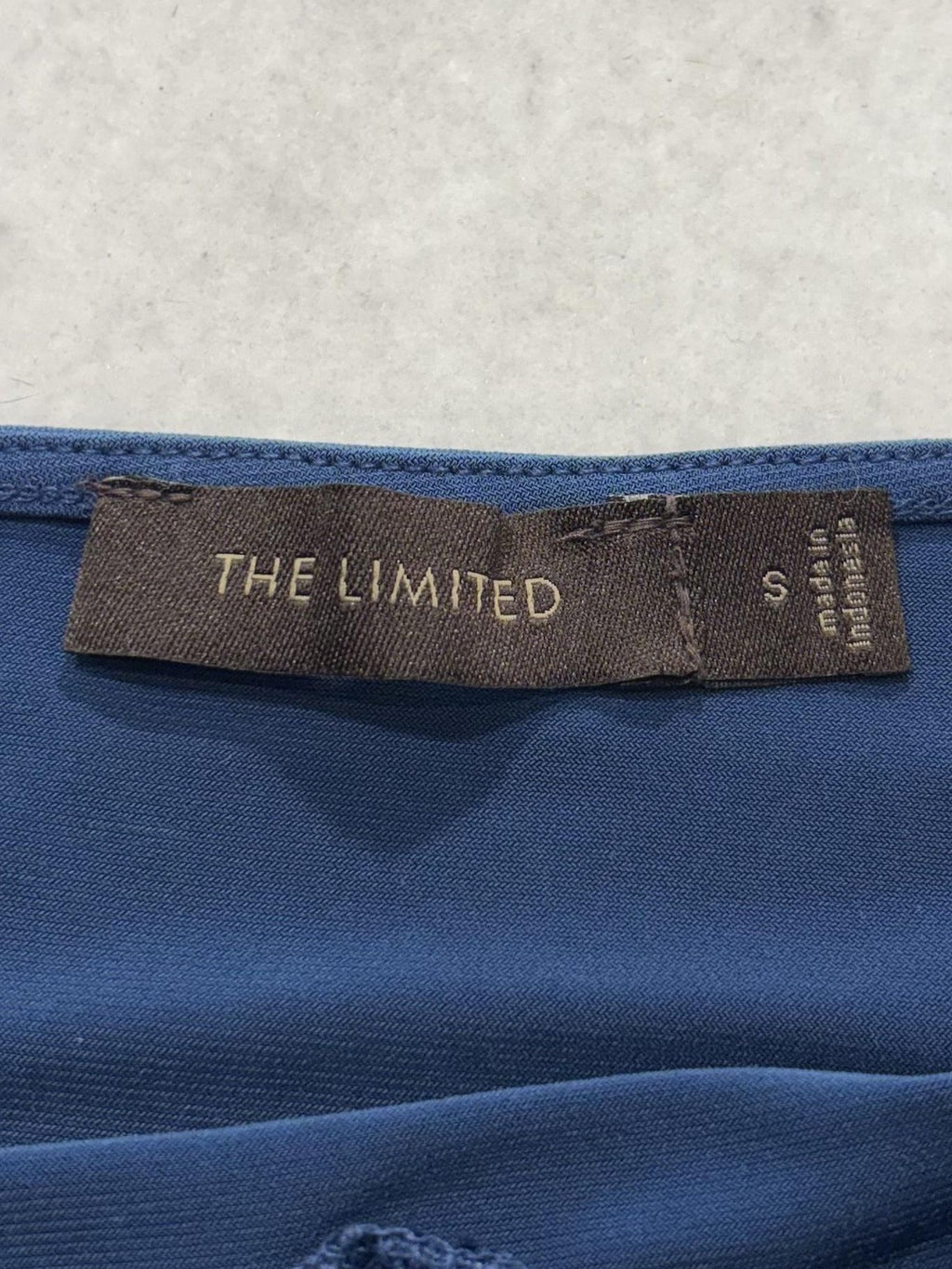The Limited Camisole Tank Top Womens S Blue V Neck Spaghetti Strap Stretch Knit