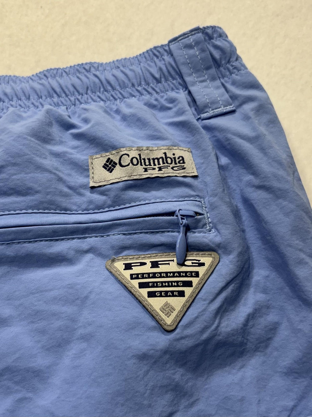 Columbia PFG Omni-Shade Swim Shorts Mens 2XL Blue Fishing Quick Dry Mesh Lined