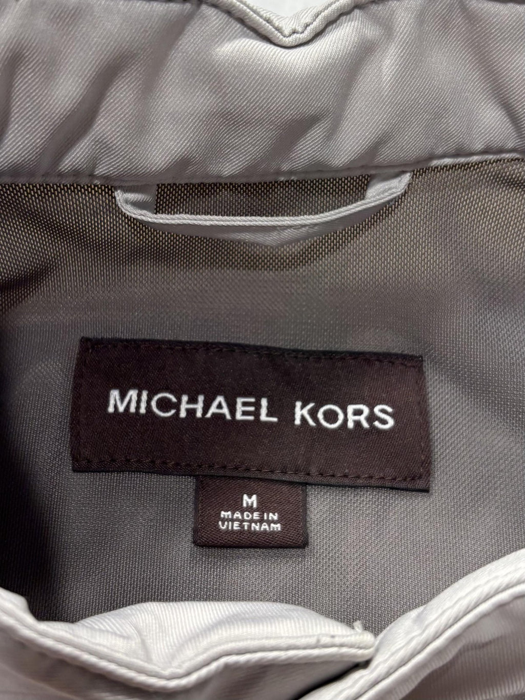 Michael Kors Jacket Mens Medium Gray Travel Engineered Full Zip Windbreaker