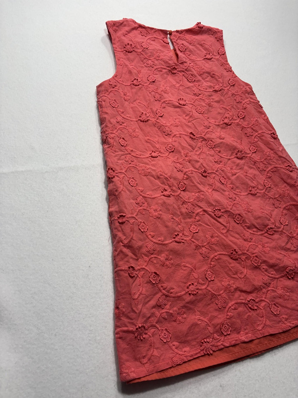 Jude Connally Dress Womens 8 Pink Floral Embroidered Sleeveless Shift