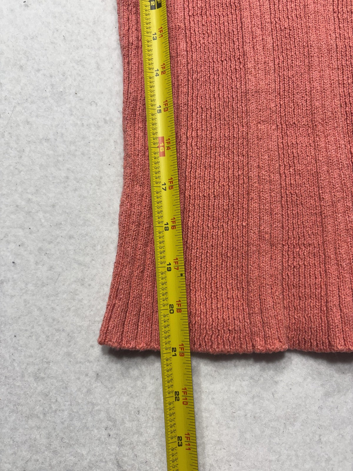Anthropologie Tank Womens Small Pink V Neck Ribbed Knit Cami Top Stretch Casual