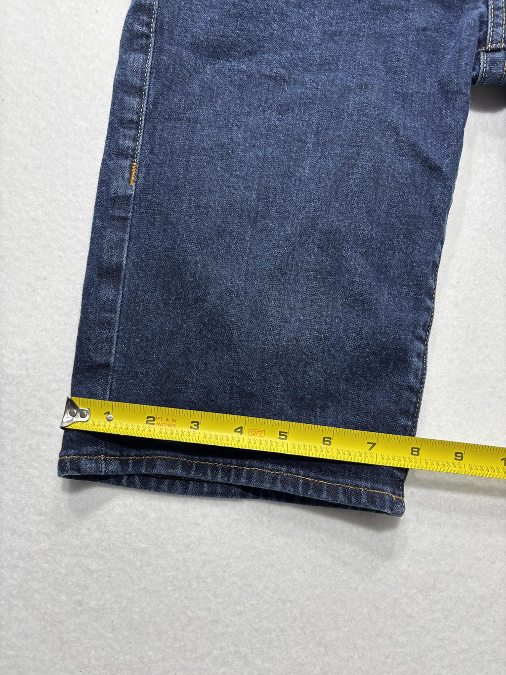 True Religion Bermuda Shorts Mens 31 Blue Ricky Relaxed Denim Stretch 5-Pocket