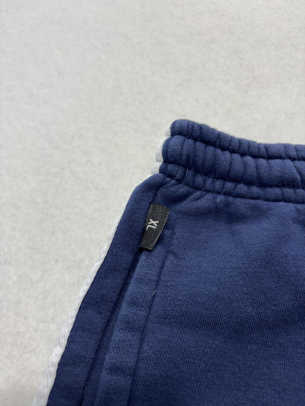 Athletic Works Pants Kids XL Blue Fleece Ankle Drawstring Side Stripe Casual