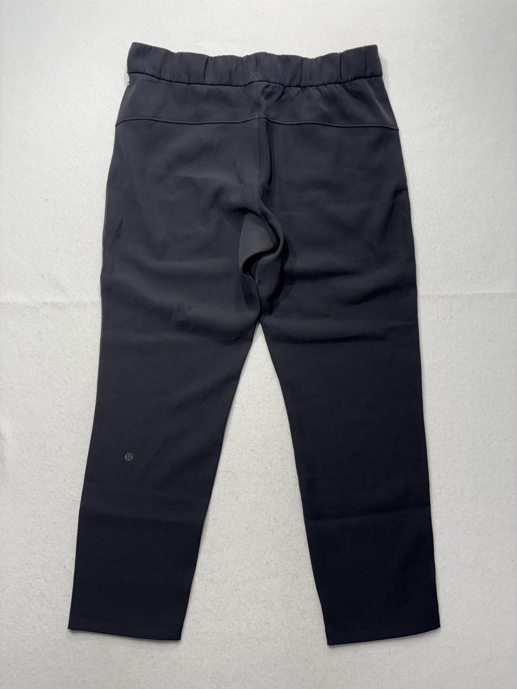 Lululemon Pants Womens 10 Black Elastic Waist Drawstring Ankle Woven Athletic