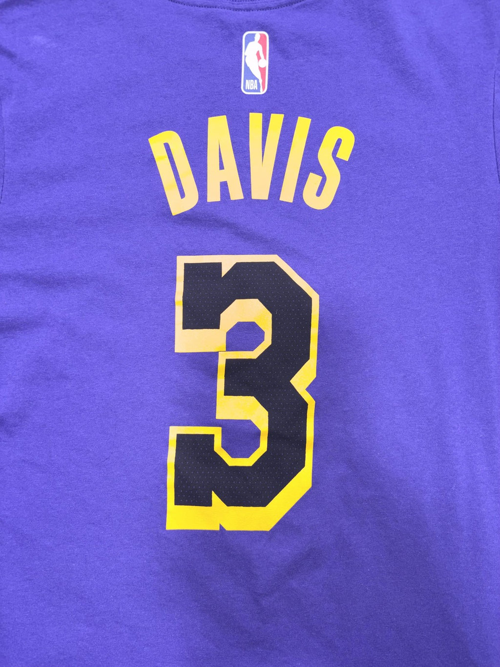 Los Angeles Lakers Shirt Mens Medium Purple NBA Anthony Davis Nike Dri Fit