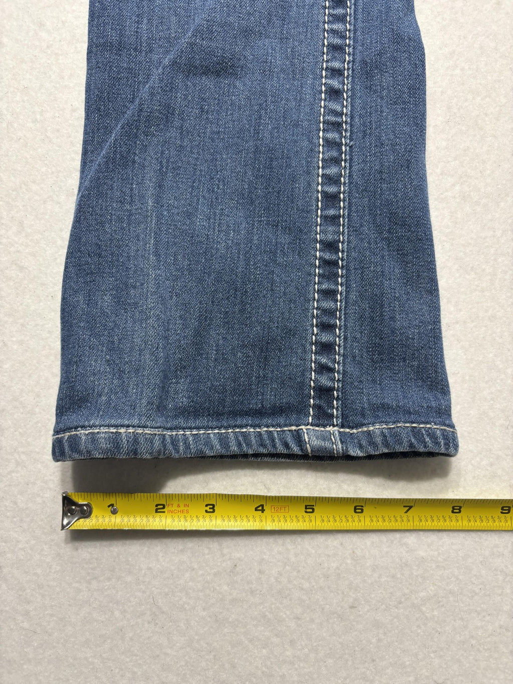 Miss Me Jeans Womens 28 Blue Medium Wash Low Rise Bootcut Embellished 28x31