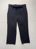Lululemon Pants Womens 8 Black Cropped Elastic Waist Drawstring Athletic Lounge