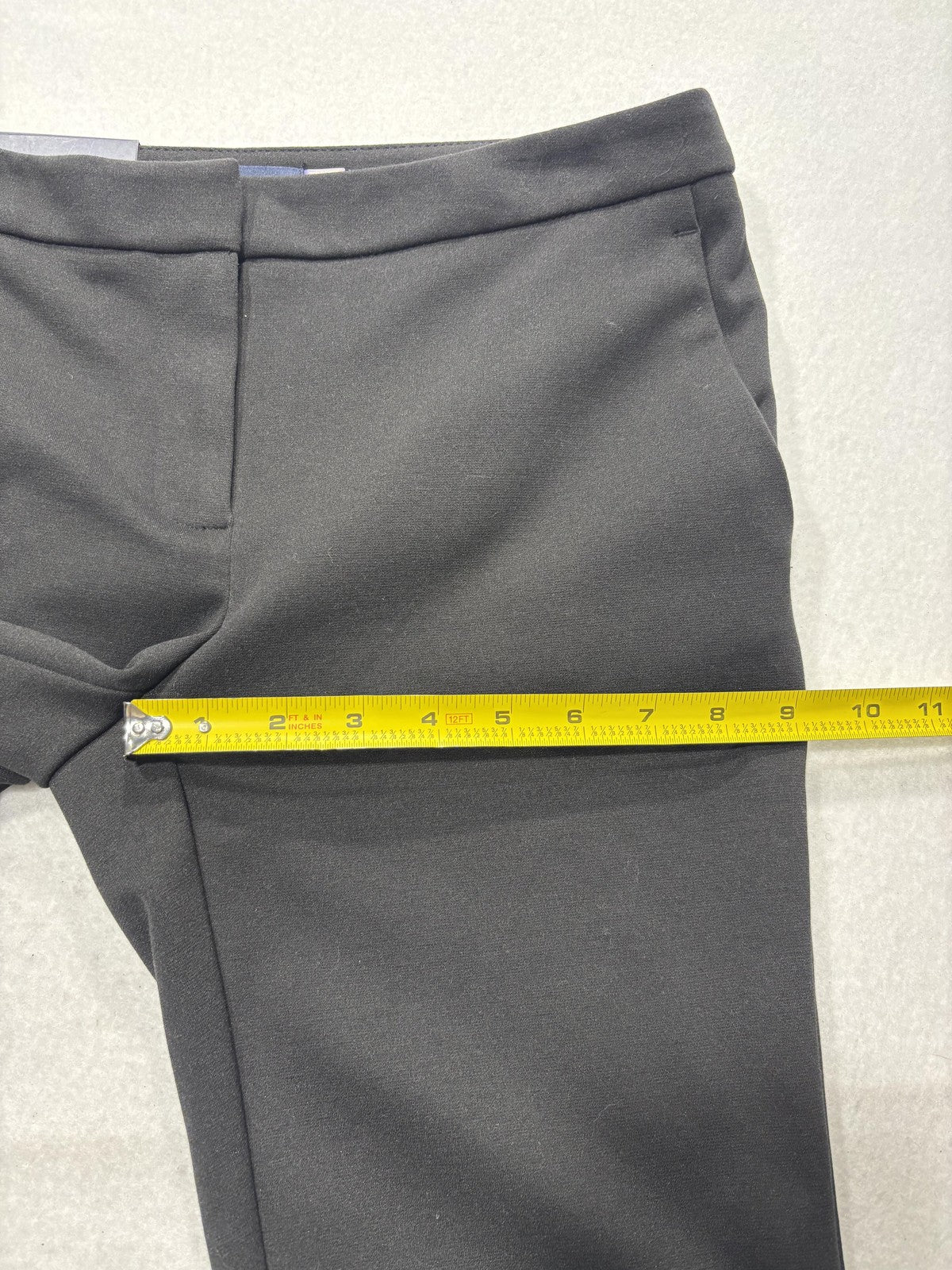 Tommy Hilfiger Dress Pants Womens 2 Black Newport Ankle Ponte Slim Leg Work