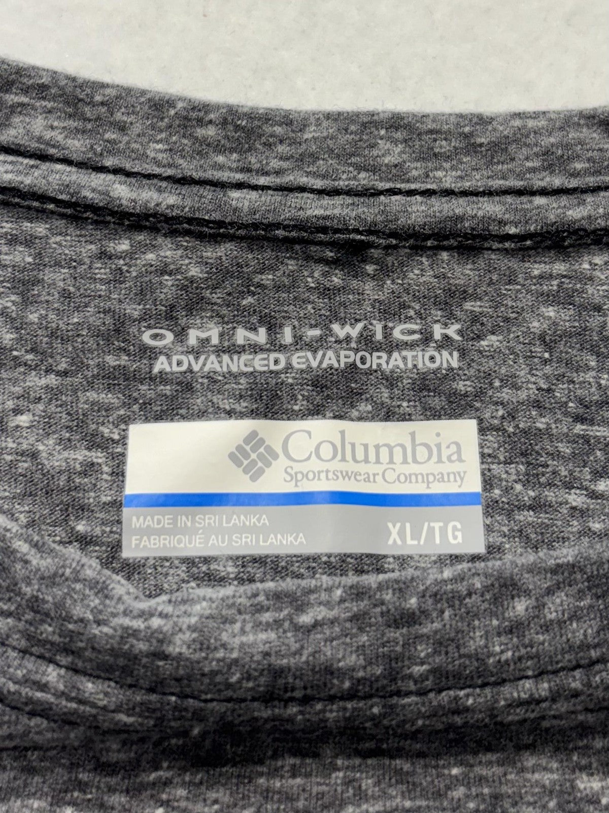 Columbia Omni-Wick Shirt Mens XL Gray Palmetto Pines Long Sleeve Tee Lightweight