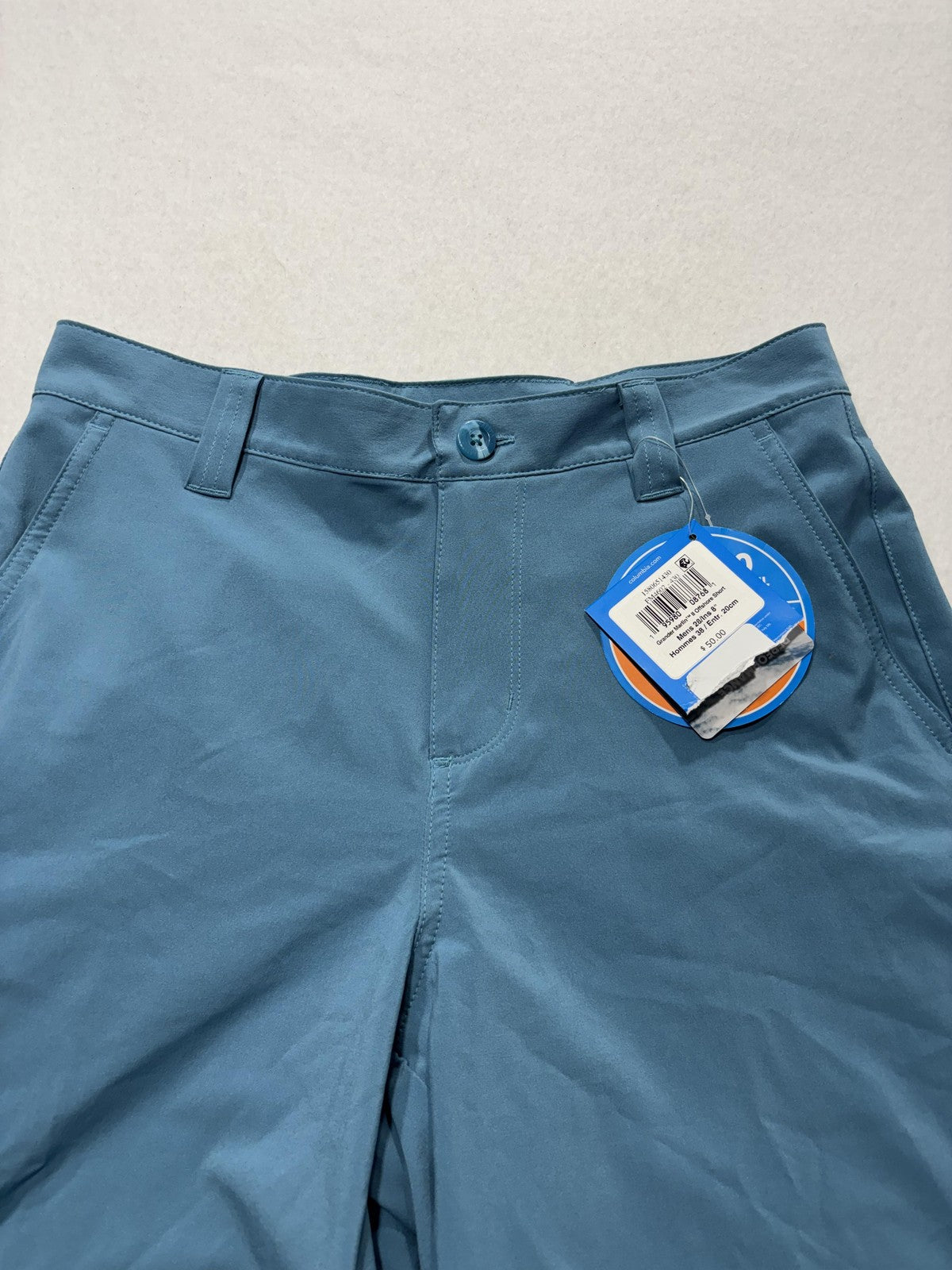 Columbia PFG Grander Marlin Shorts Mens 28 Blue 8" Inseam Omni-Shade Fishing