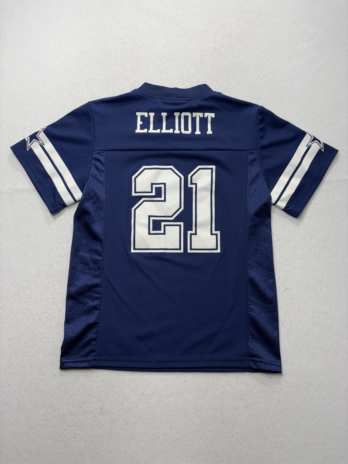 Dallas Cowboys Jersey Boys Medium Blue NFL Football Authentic Elliott 21