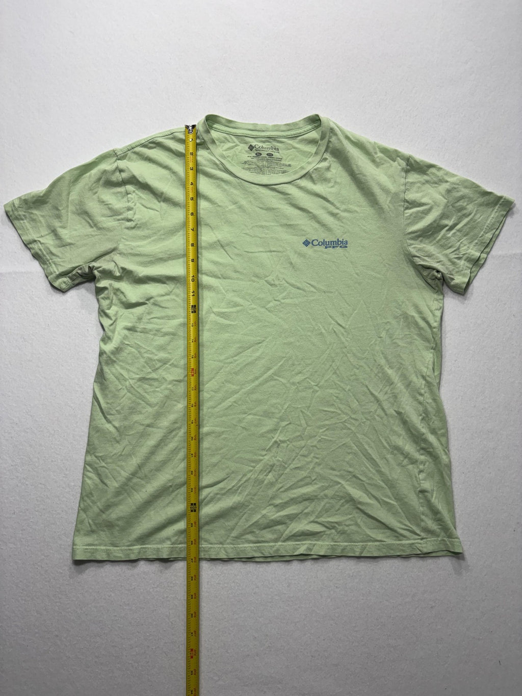 Columbia PFG Shirt Mens XL Green Graphic Tee Short Sleeve Fishing Cotton Outdoor