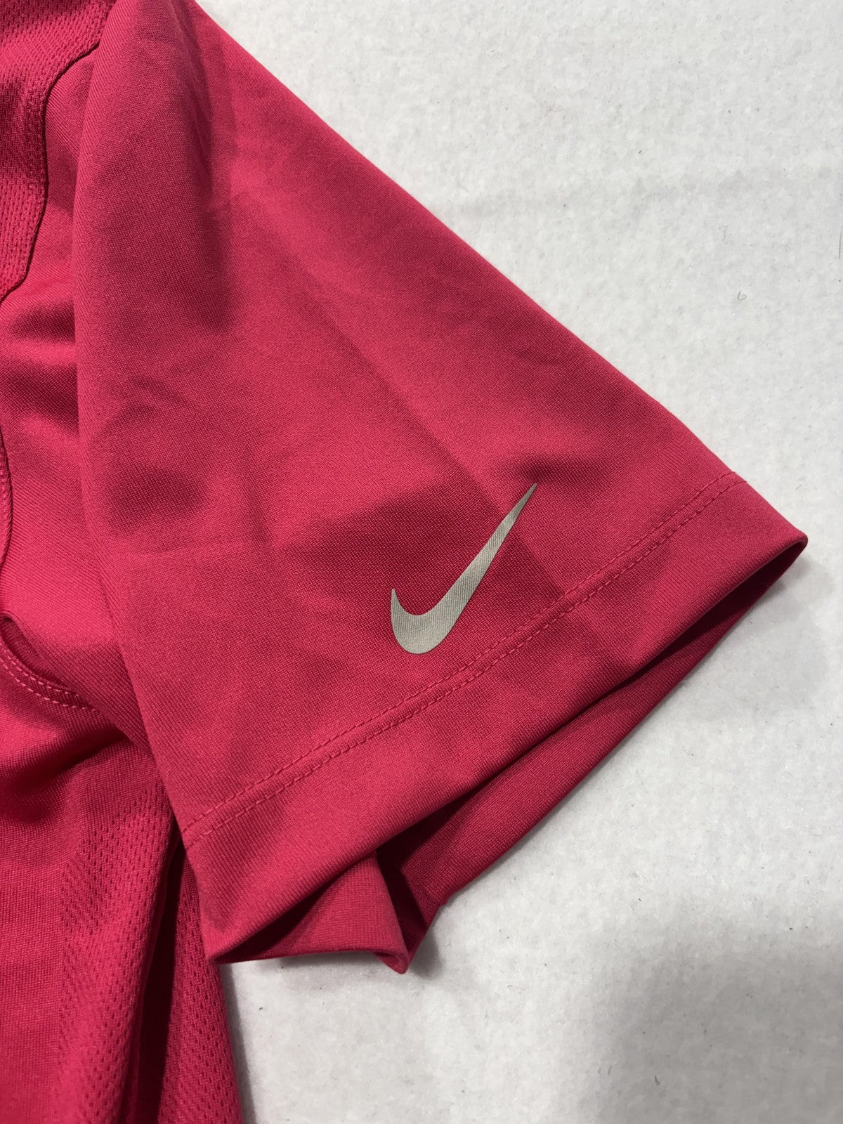 Nike Golf Dri-FIT Polo Shirt Mens Small Pink Tour Performance Short Sleeve Golf