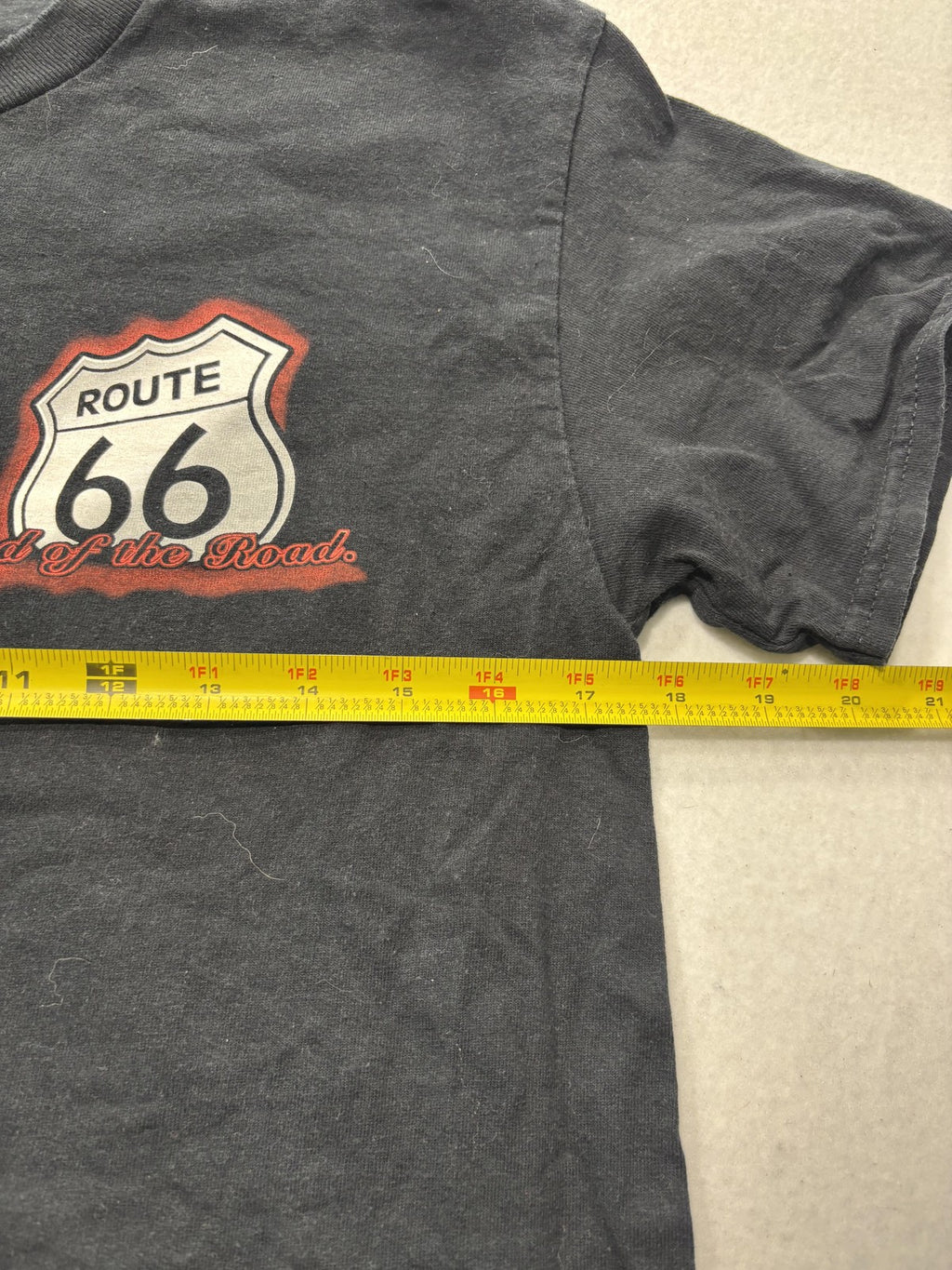 Route 66 Santa Monica Shirt Mens Small Black End Of The Road Car Graphic Tee