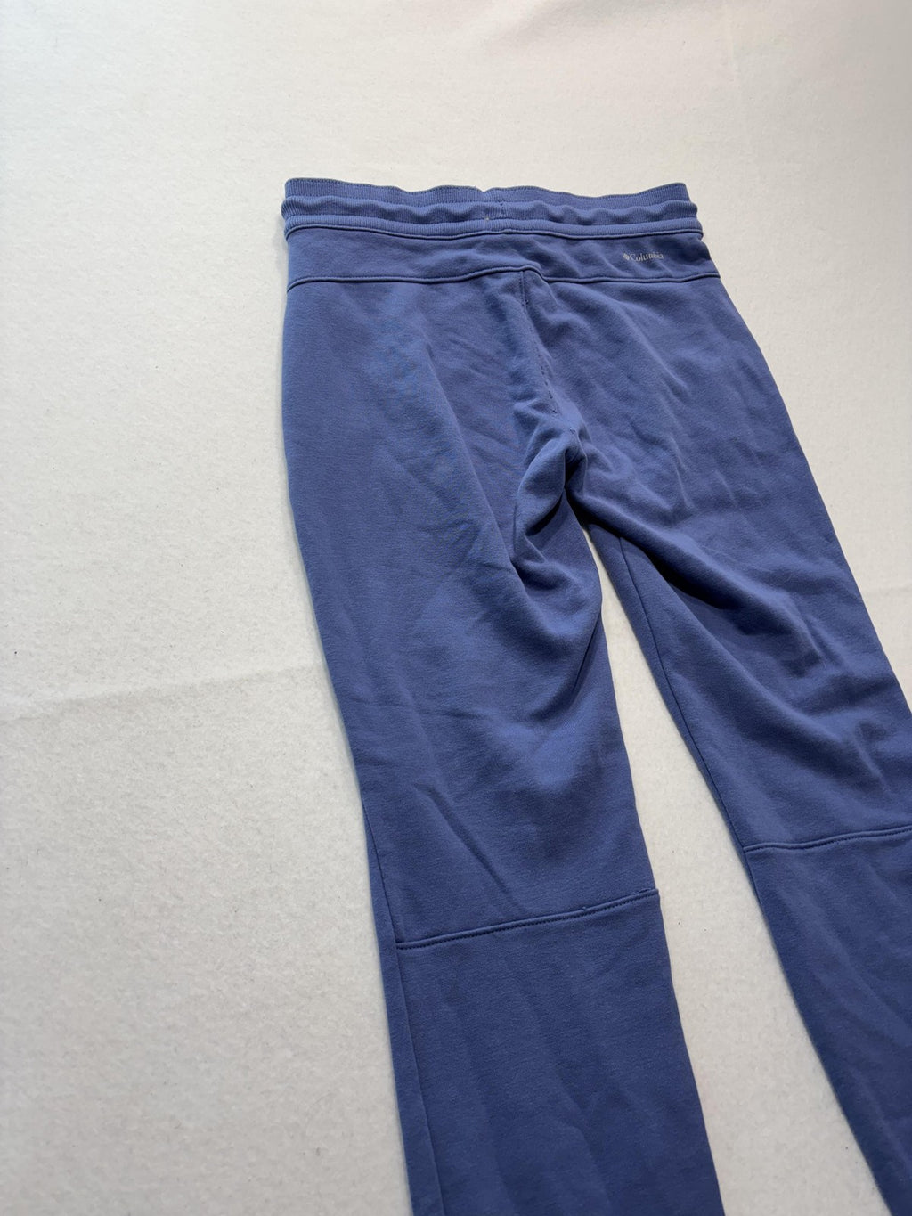 Columbia Jogger Pants Womens XS Blue Knit Elastic Waist Pocket Cuffed Lounge