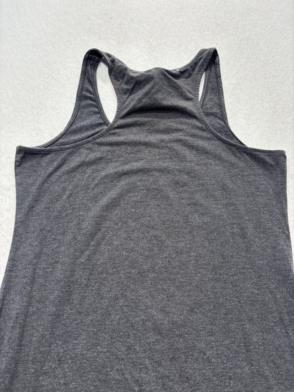 H&M Tank Top Womens L Gray Scoop Neck Racerback Jersey Basic Summer Casual