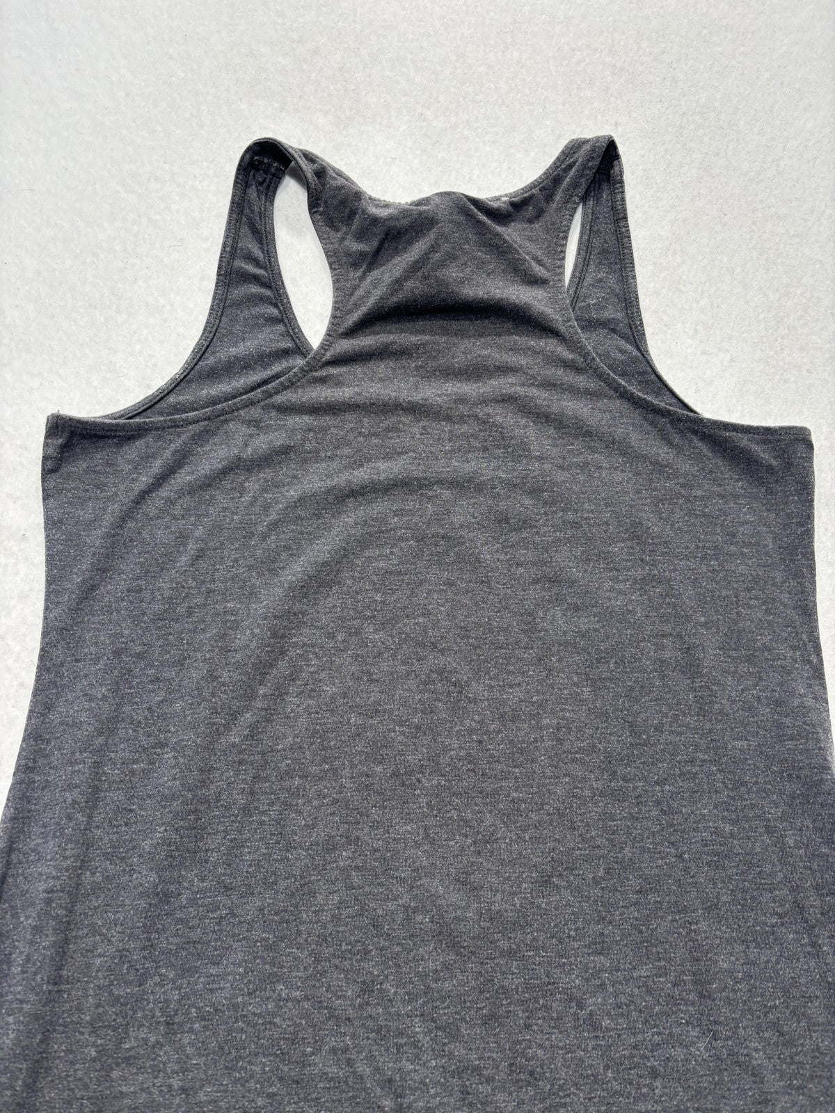 H&M Tank Top Womens L Gray Scoop Neck Racerback Jersey Basic Summer Casual