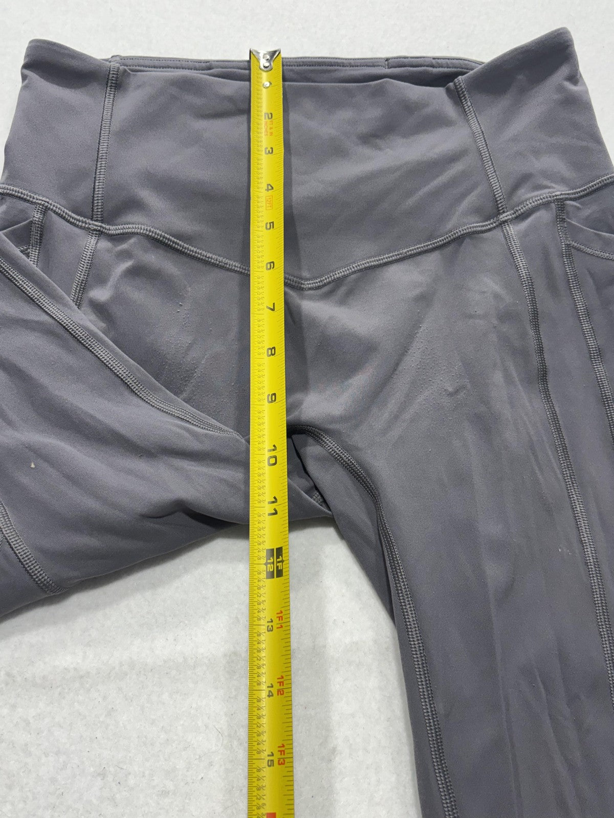Lululemon Leggings Womens 6 Gray High Rise Cropped 23.5" Inseam Pocket Stretch