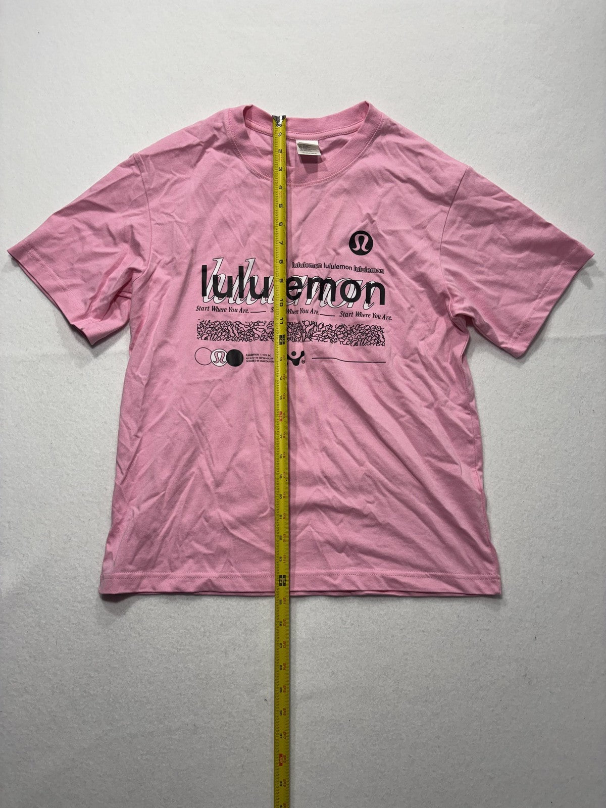 Champion Beast Shirt Mens Medium Pink Lululemon Start Where You Are Tee