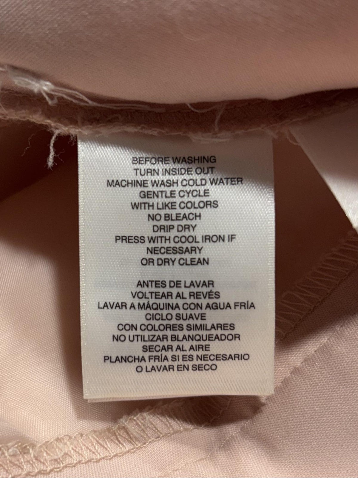 Anne Klein Dress Pants Womens 8 Pink Twill Straight Leg Gold Button Work Career