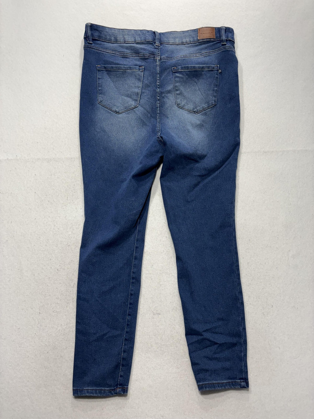 Tahari Jeans Womens 16W Blue Medium Wash High Rise Skinny Stretch 38x27 Denim