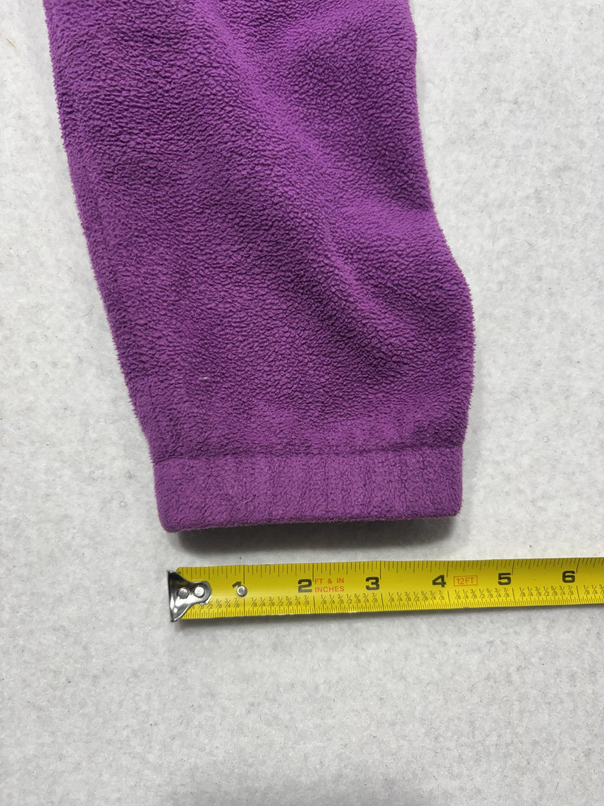 Columbia Jacket Womens Large Purple Fleece Full Zip Stand Collar Pockets Outdoor