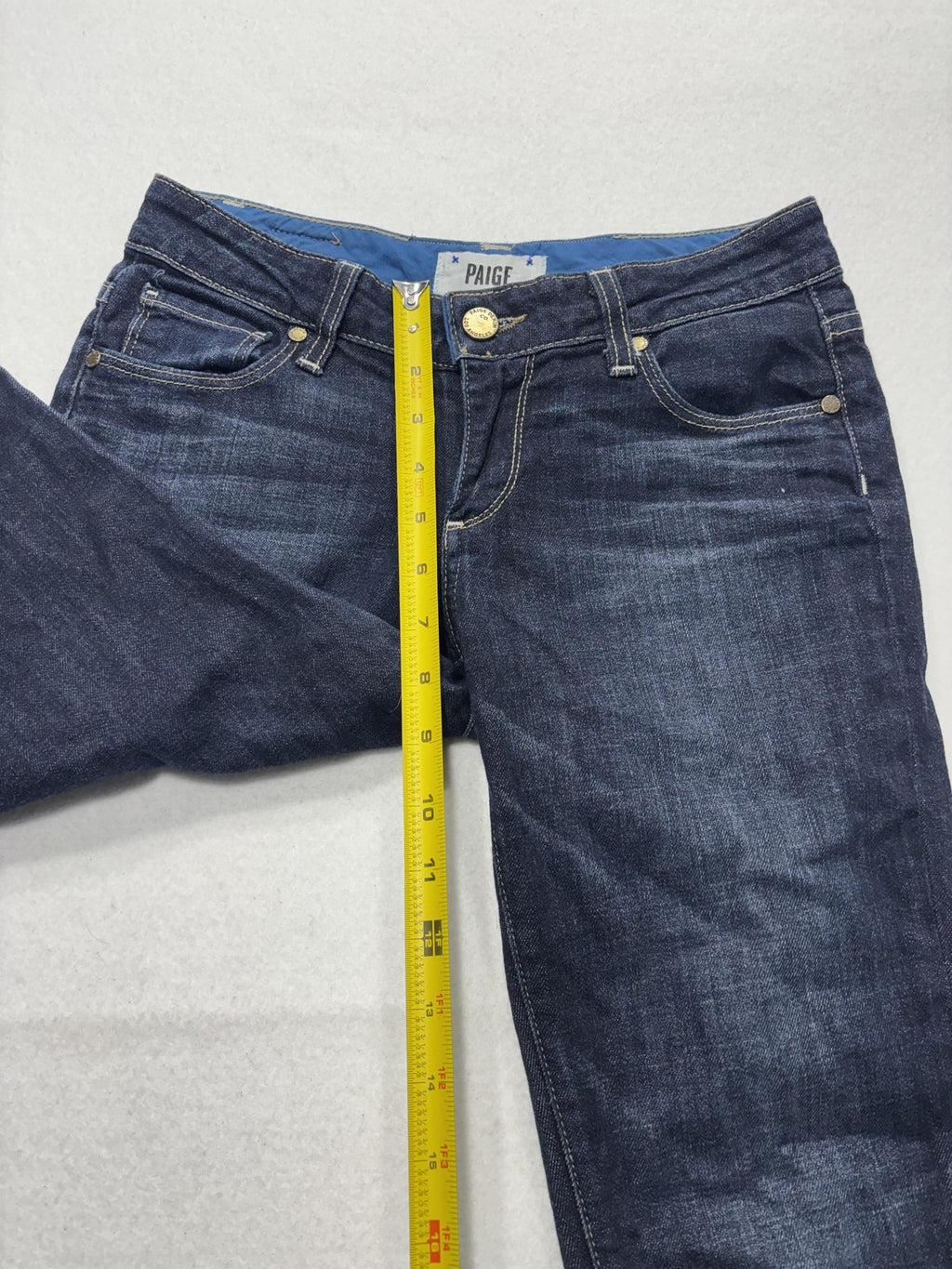 Paige Jimmy Jimmy Skinny Jeans Womens 30 Blue Medium Wash Mid Rise 30x30 Stretch