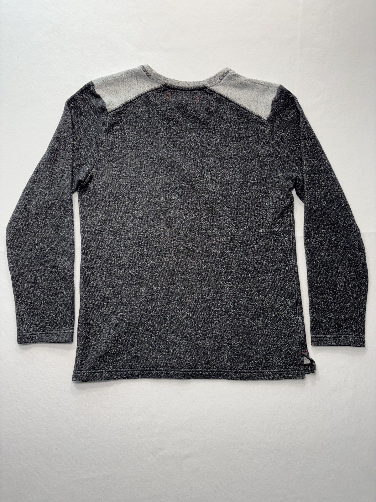 Tommy Bahama Sweatshirt Mens Medium Gray Fleece Crew Neck Pullover Contrast