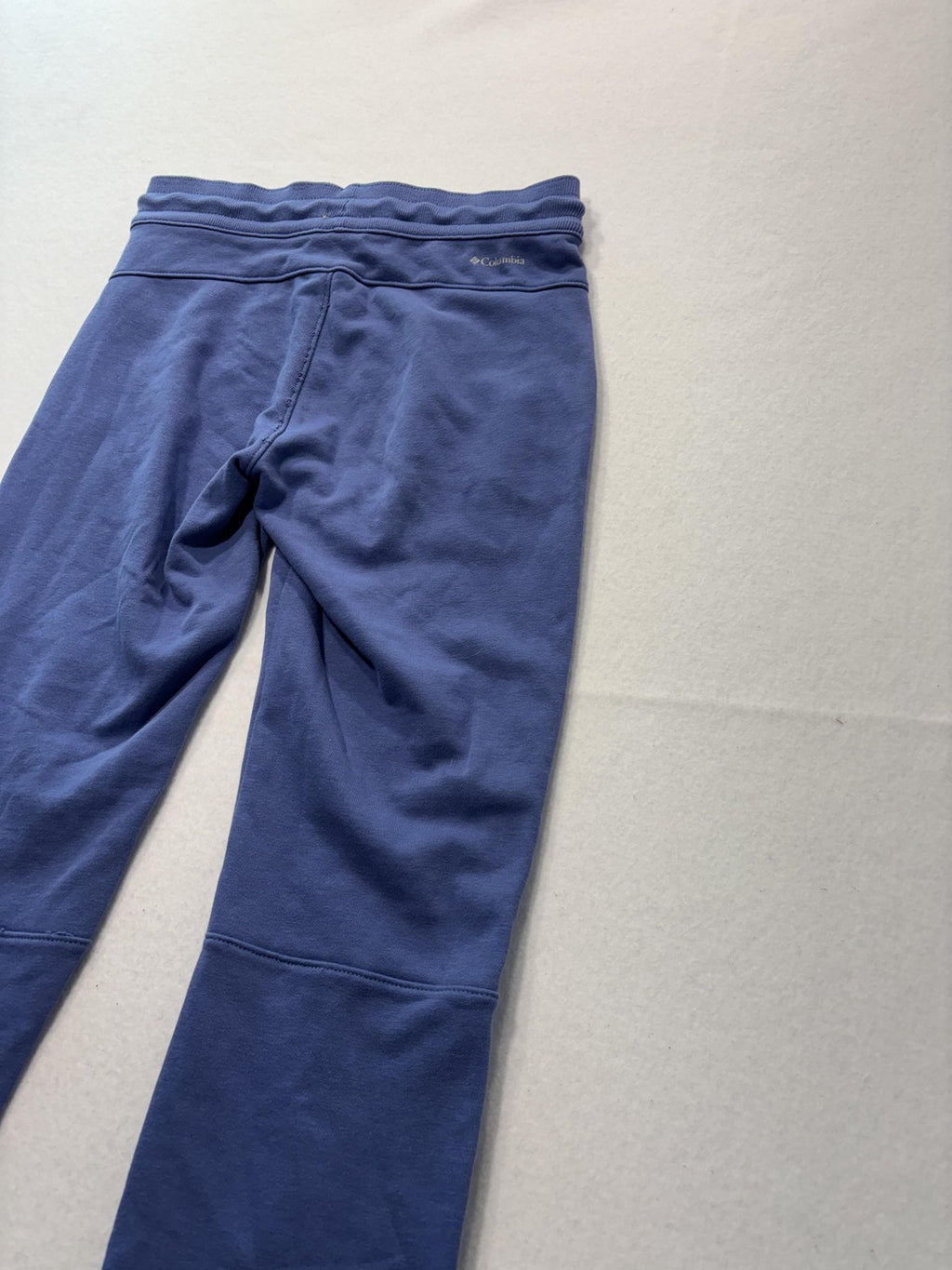 Columbia Jogger Pants Womens XS Blue Knit Elastic Waist Pocket Cuffed Lounge