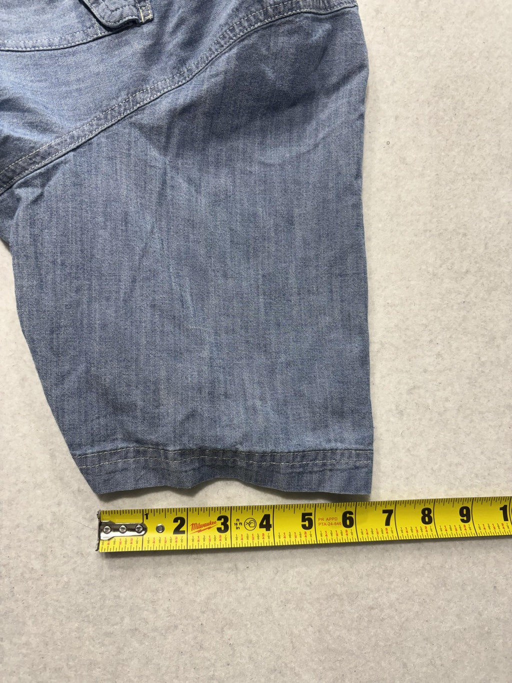 Wrangler Mens XL Blue Chambray Short Sleeve Button Up Western Shirt 112367983