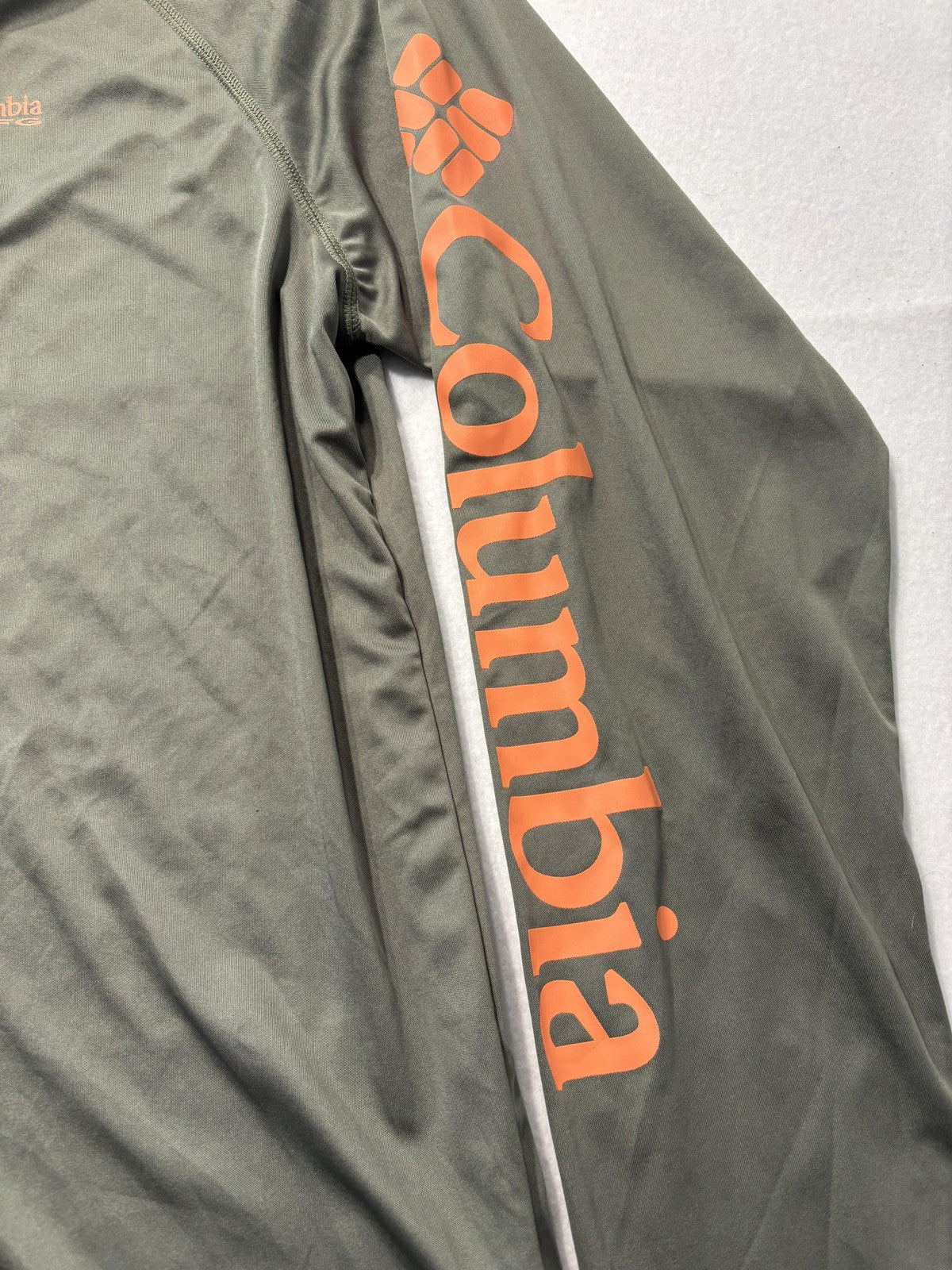 Columbia Pullover Mens XL Green Long Sleeve PFG Omni-Shade 1/4 Zip Fishing Shirt