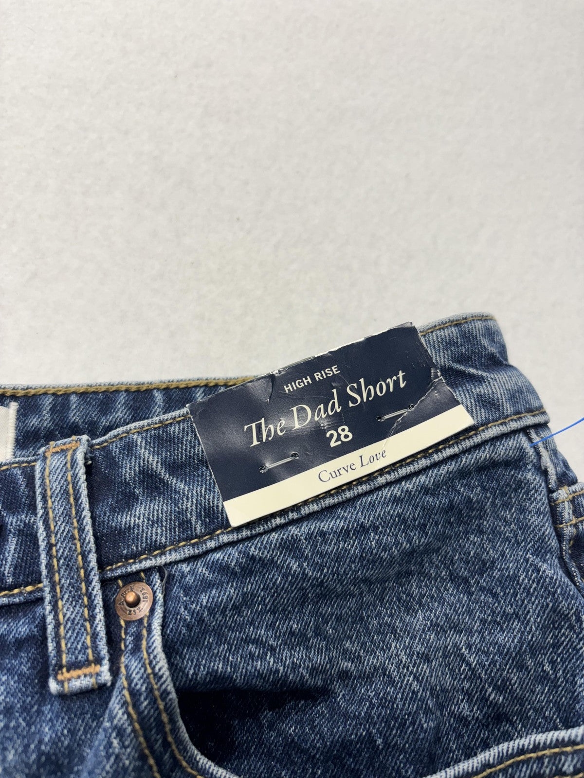 Abercrombie & Fitch Shorts Womens 28 The Dad Short High Rise Denim Curve Love