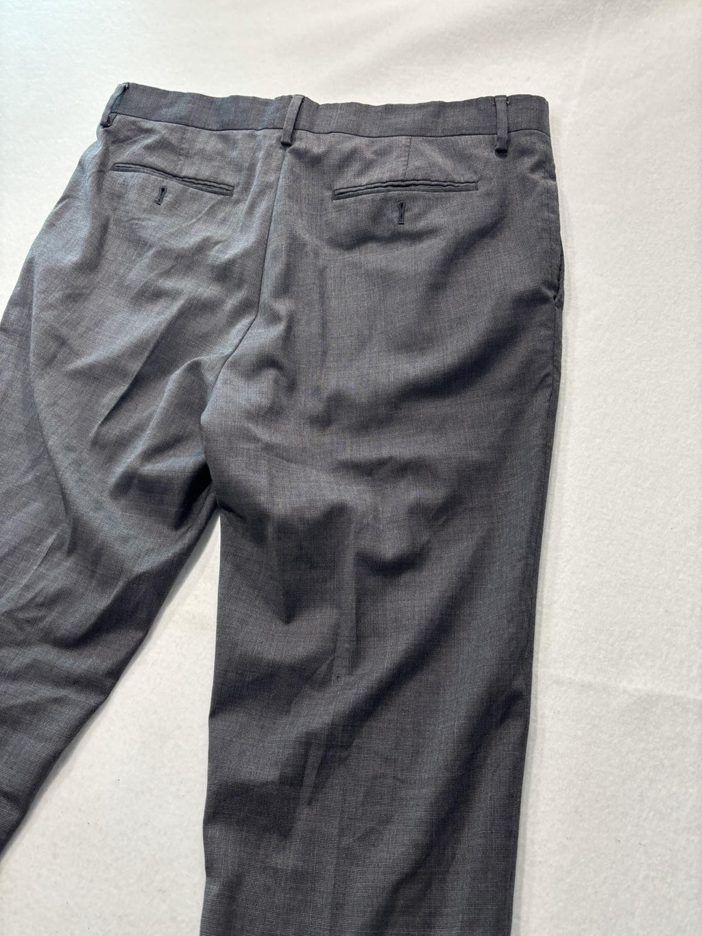 Banana Republic Dress Pants Mens 35x31 Gray Tailored Slim Fit Office Work