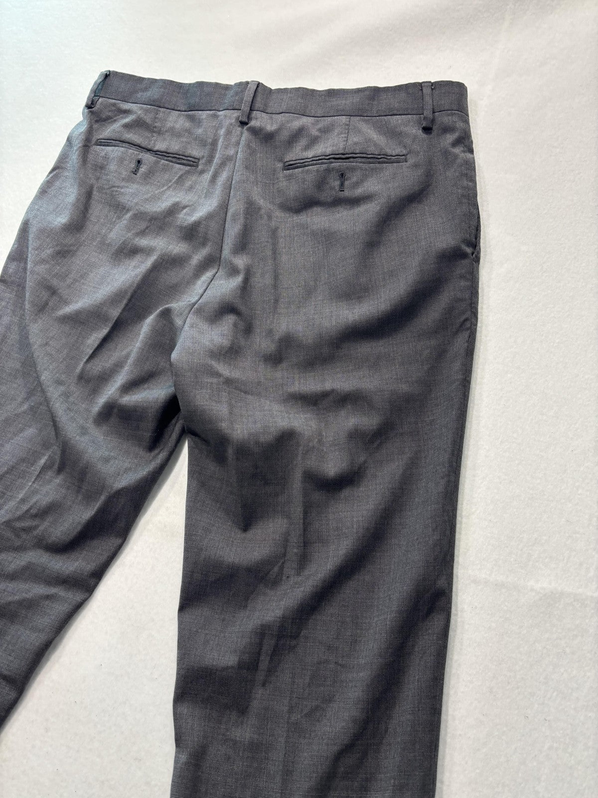Banana Republic Dress Pants Mens 35x31 Gray Tailored Slim Fit Office Work