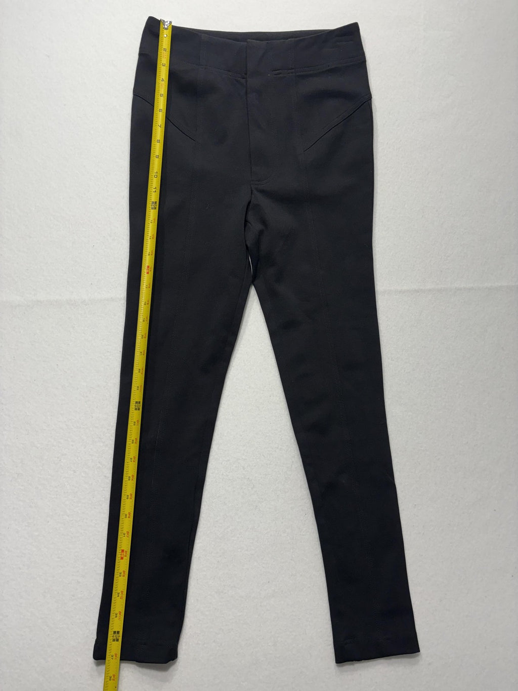 Free People Leggings Womens 6 Black Knit Elastic Waist Ankle Stretch Pull On
