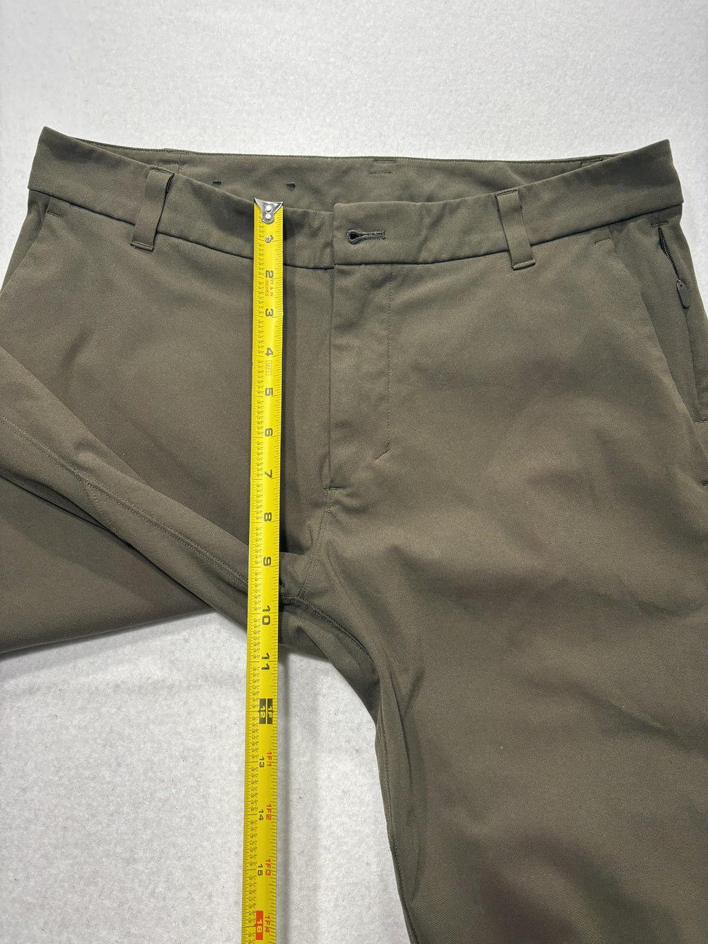 Lululemon Mens Chino Pants 31x32 Green Slim Straight Stretch Casual LM5AEYS