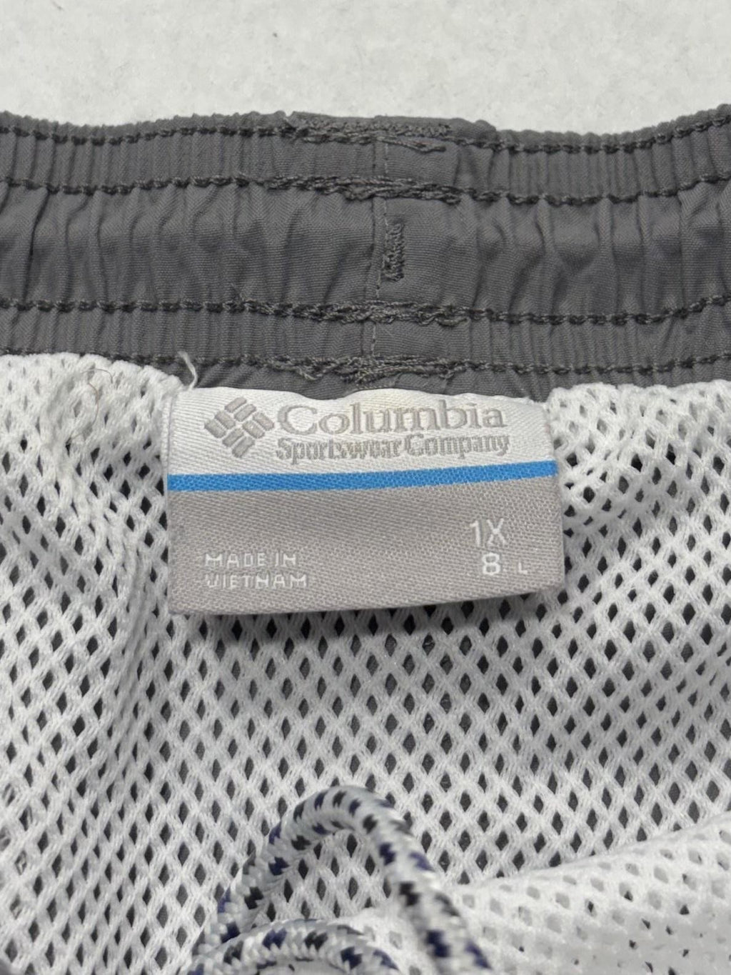 Columbia PFG Omni-Shade Swim Shorts Mens Big 1X Gray Fishing Quick Dry Lined