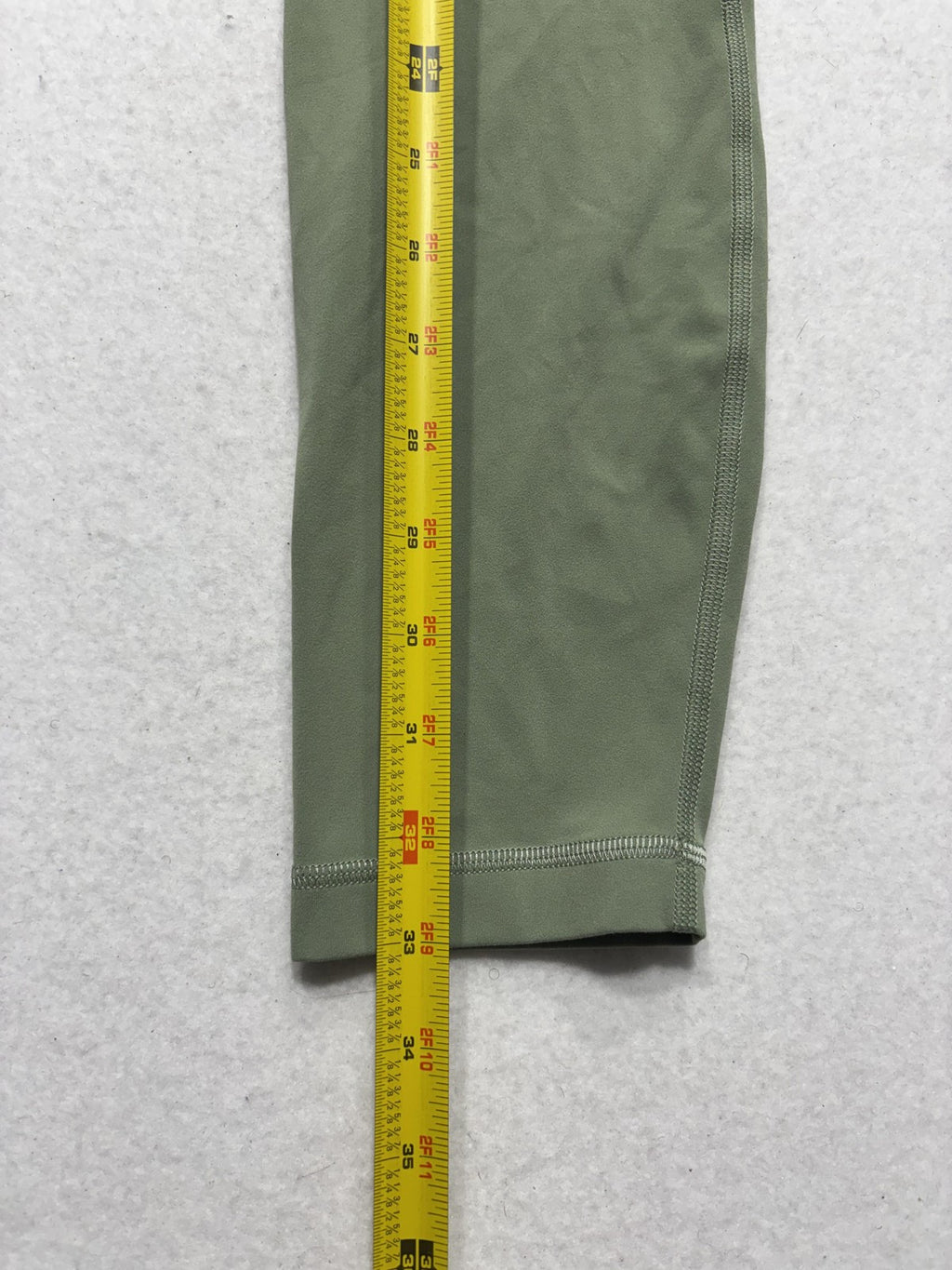 Lululemon Leggings Womens 8 Green High Rise 26" Inseam Ankle Yoga Stretch
