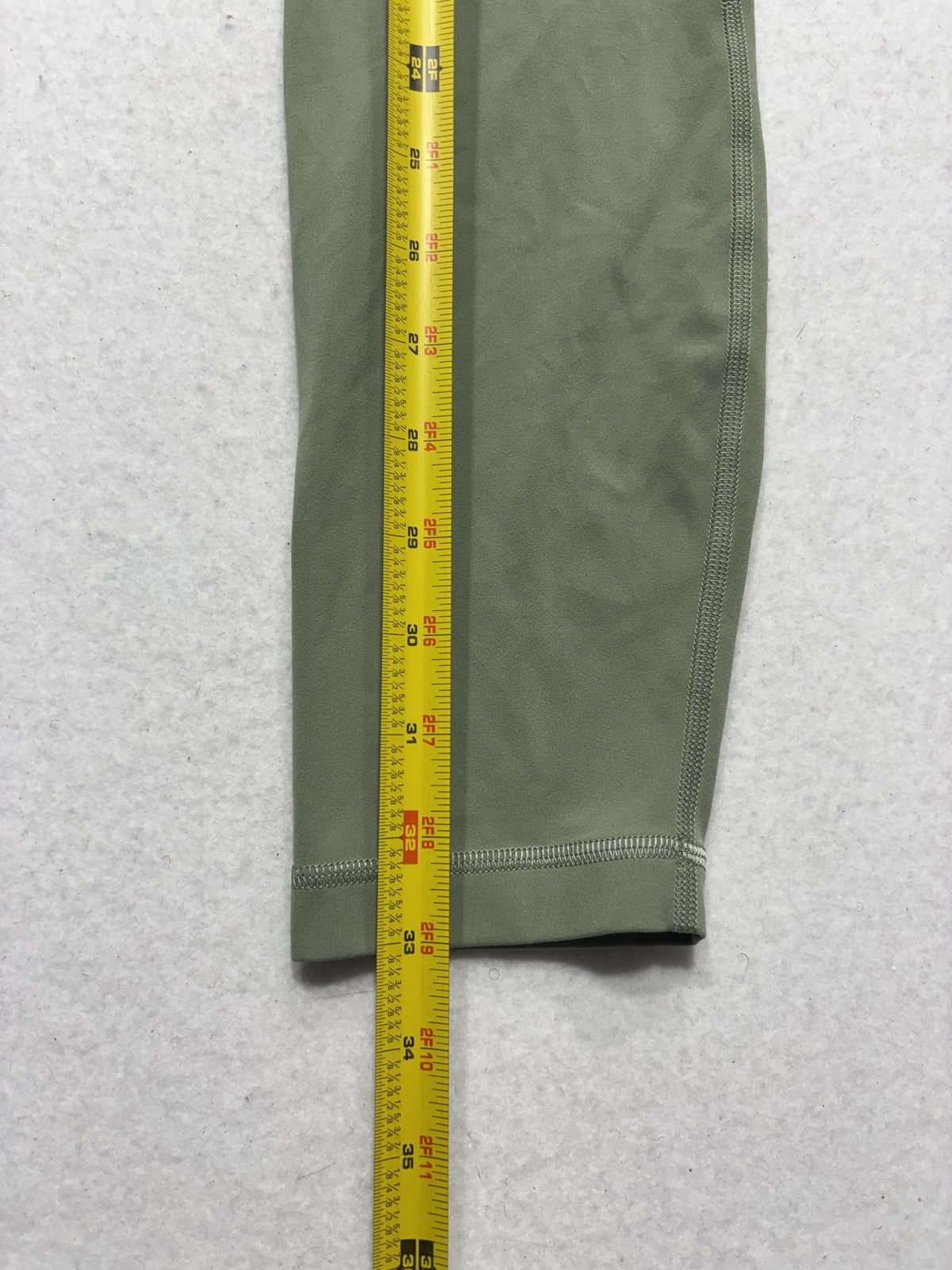 Lululemon Leggings Womens 8 Green High Rise 26" Inseam Ankle Yoga Stretch