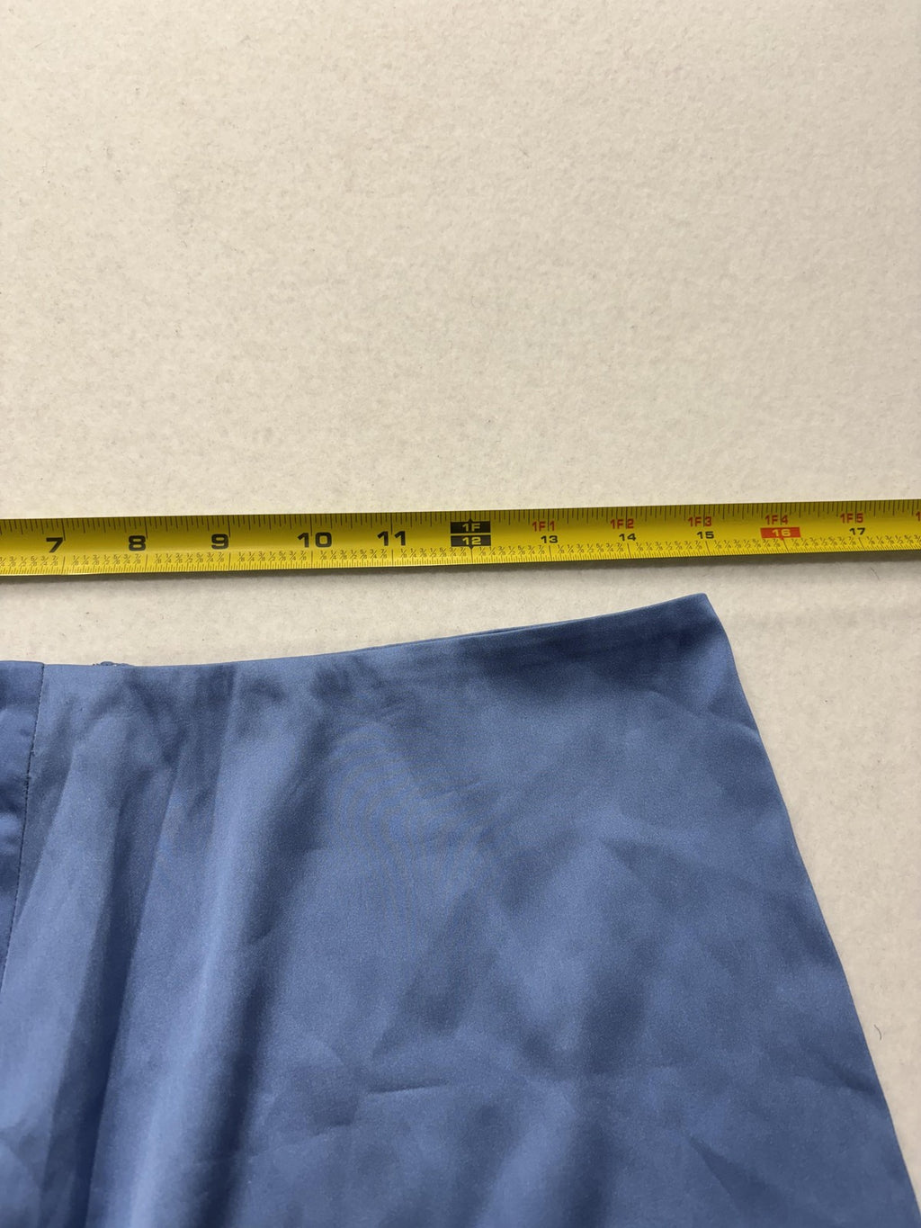 Sunday Best Skirt Womens 8 Blue Satin Mini Rocco Zip Back Aritzia Party Cocktail