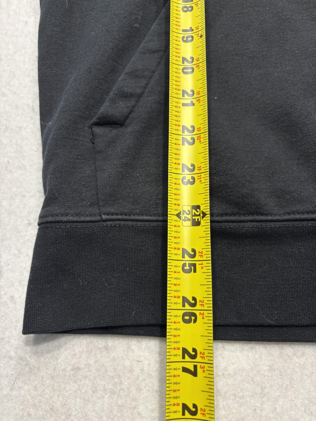 CSG Hoodie Mens Medium Black Fleece Pullover Kangaroo Pocket Solid Casual