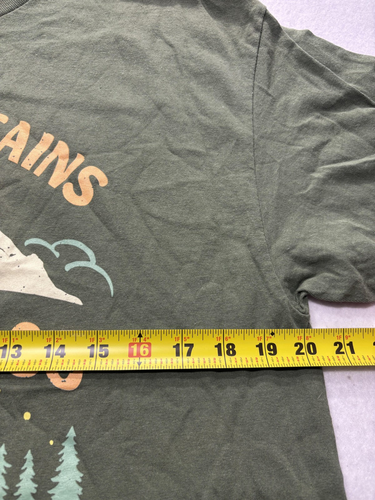Gildan Shirt Mens Large Green Sequoia National Park Camping Hiking Graphic Tee