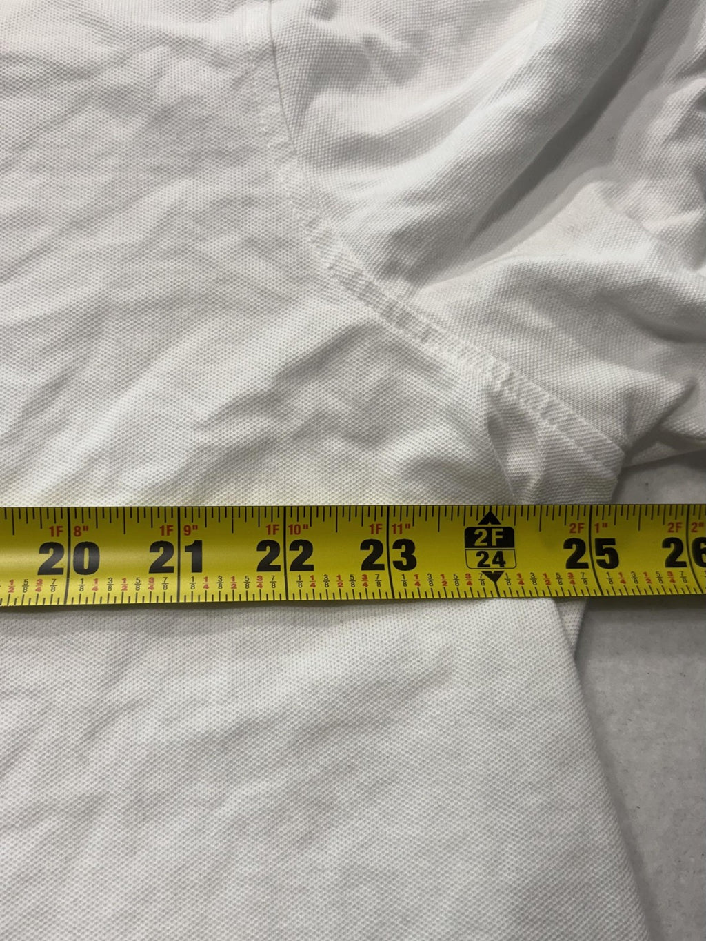 George Polo Shirt Mens 2XL White Stretch Knit Short Sleeve Tagless Casual