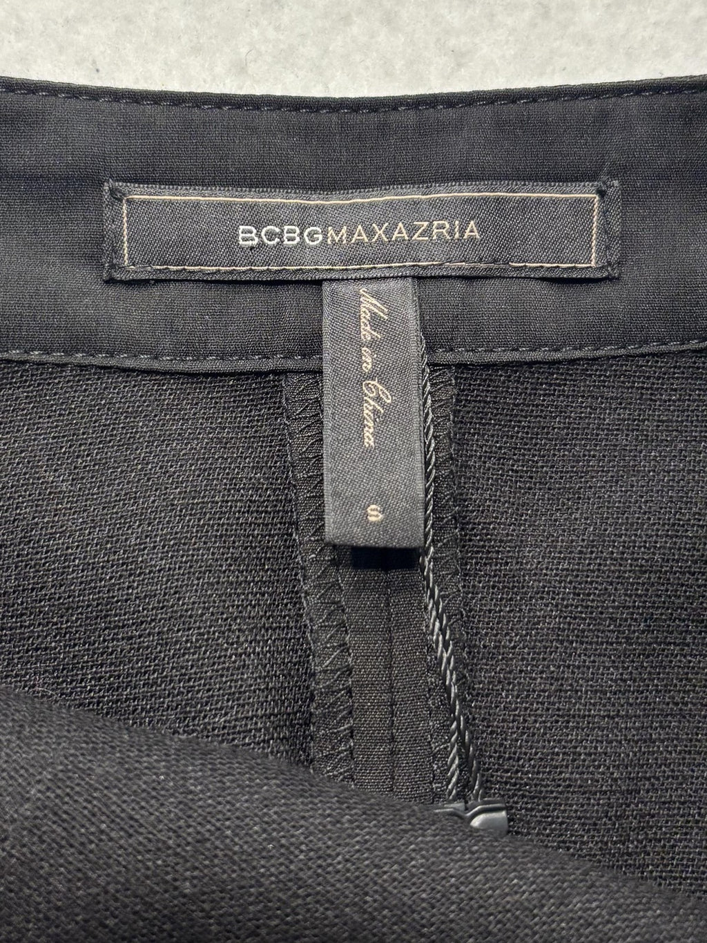 BCBGMAXAZRIA Skirt Womens Small Black Wrap Asymmetric Layered Mini Beckett Zip