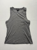 Banana Republic Tank Top Womens XL Gray Ribbed Knit Basic Summer Casual