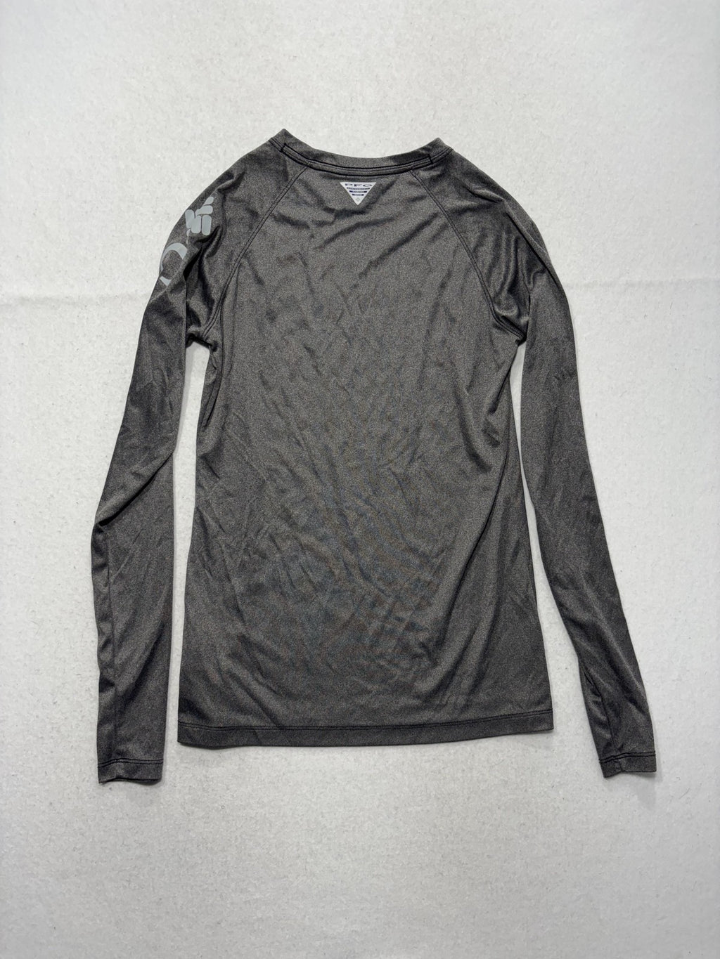 Columbia PFG Omni-Shade Shirt Mens XS Gray Long Sleeve Tee Fishing Lightweight