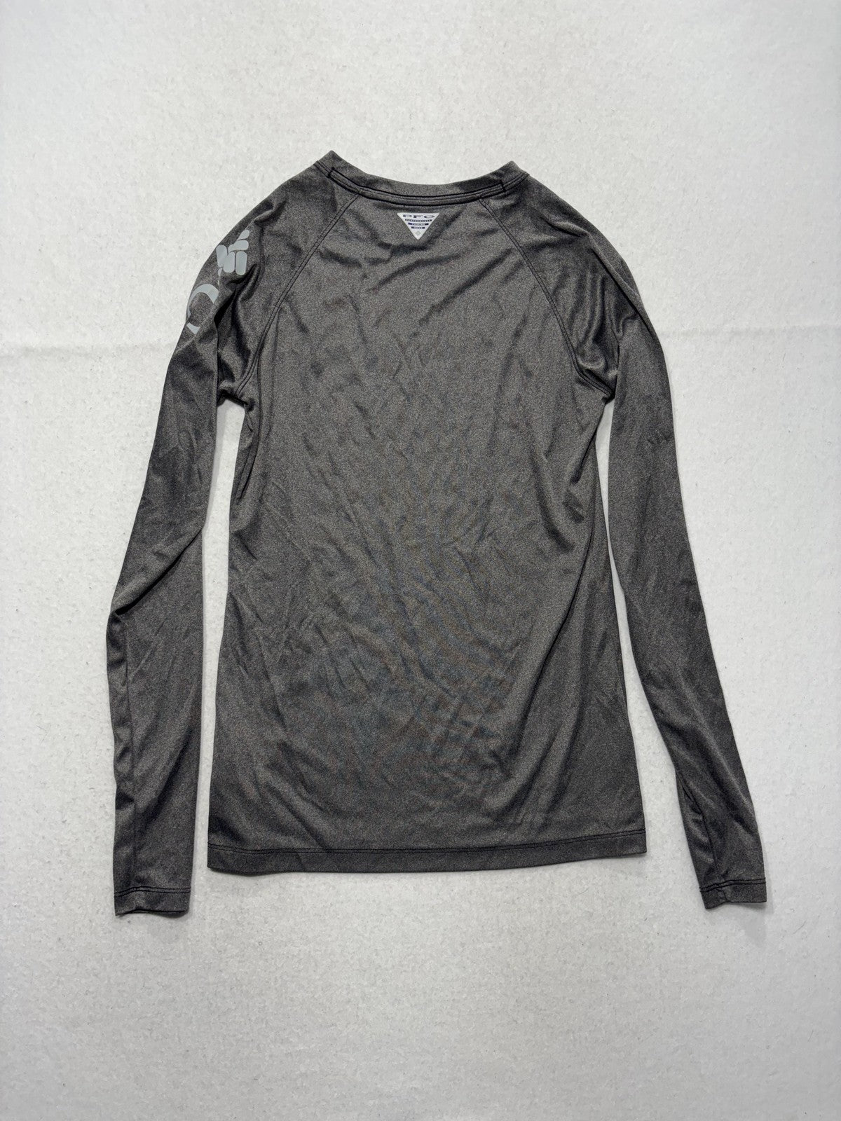 Columbia PFG Omni-Shade Shirt Mens XS Gray Long Sleeve Tee Fishing Lightweight