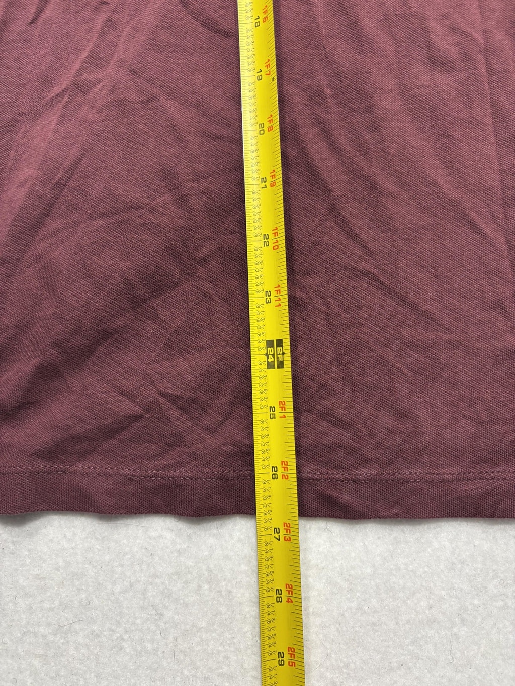 Armani Exchange Polo Shirt Mens Medium Red Logo Patch Striped Collar Knit