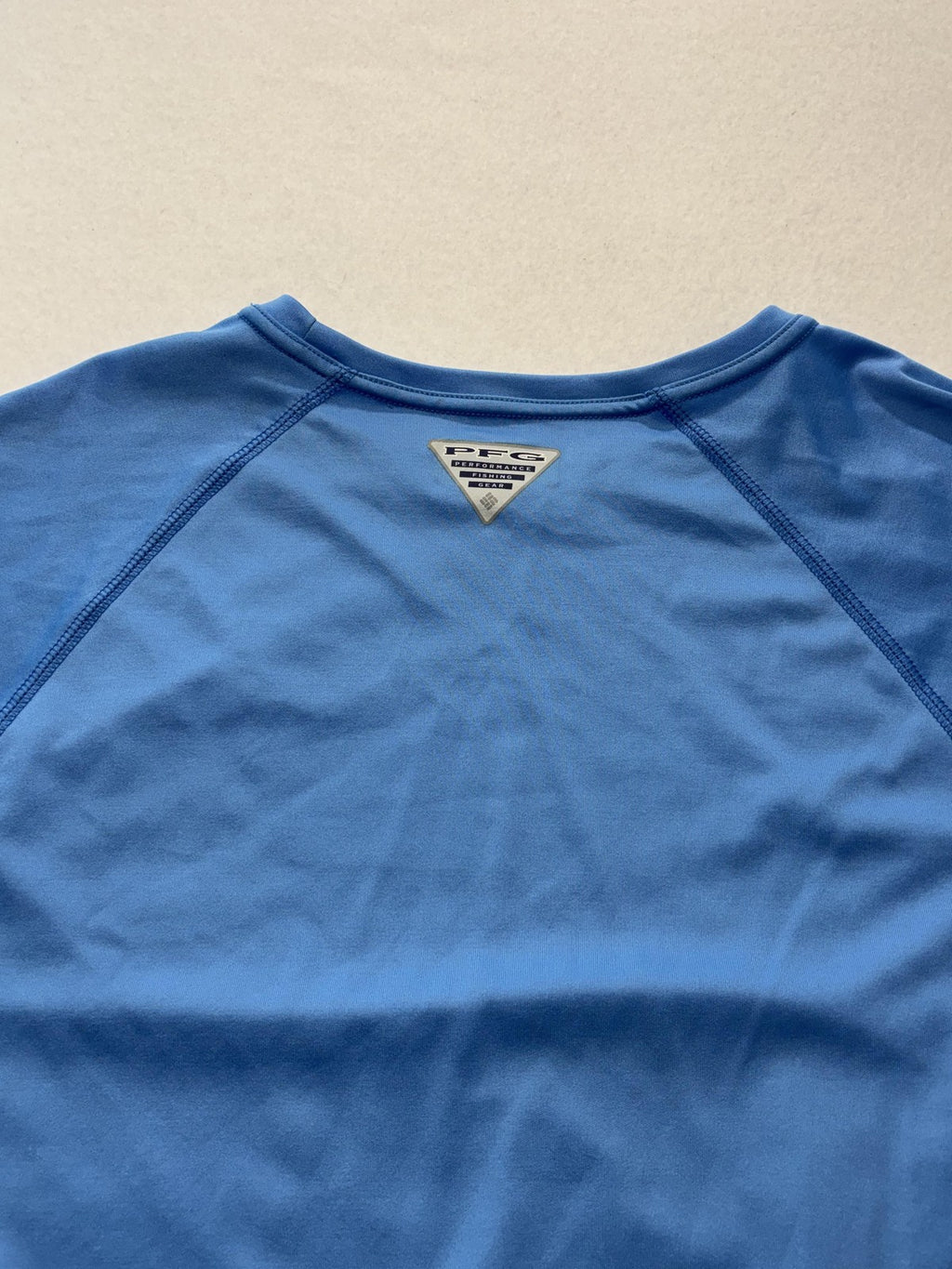Columbia PFG Omni-Shade Shirt Mens Medium Blue Long Sleeve Fishing Lightweight