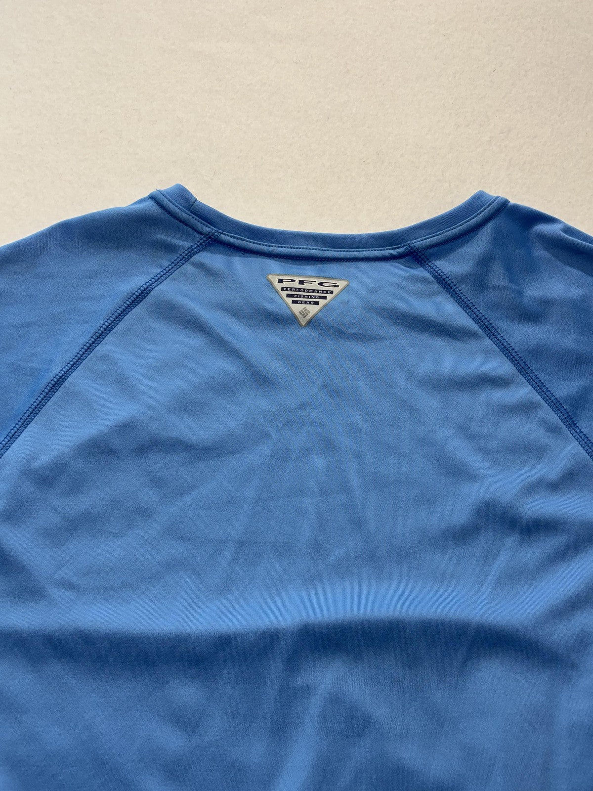 Columbia PFG Omni-Shade Shirt Mens Medium Blue Long Sleeve Fishing Lightweight